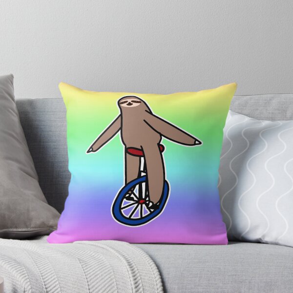 Item preview, Unicycle Sloth Rainbow Ombre  designed and sold by SaradaBoru.