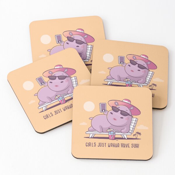 Item preview, Hippo on the Beach designed and sold by zoljo.