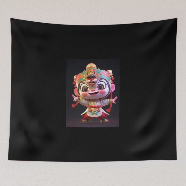 Item preview, Chinese 3 year old boy singing Peking Opera designed and sold by ErinRuthie.