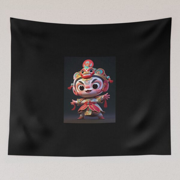 Item preview, Chinese 3 year old boy singing Peking Opera designed and sold by ErinRuthie.