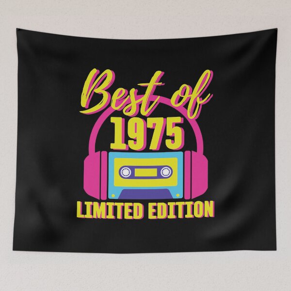 Item preview, Best of 1975 Cassette Tape Retro 1980s Birthday Party Theme 48th Birthday designed and sold by CreationsbyAny.