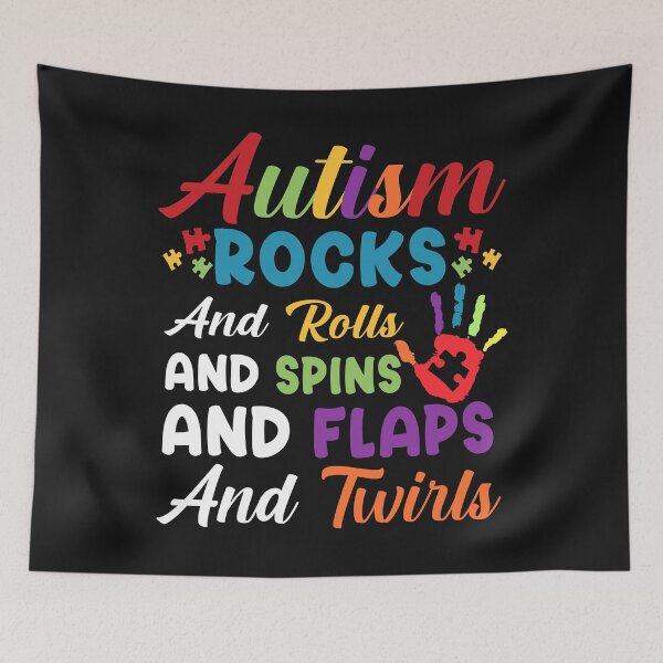 Item preview, Autism Rocks And Rolls Funny Autism Awareness Month designed and sold by mainana78.