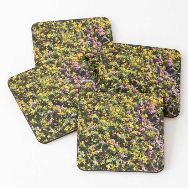 Item preview, Captivating Floral Art Print: Vibrant Purple Heather and Yellow Gorse of the Cornish Coast designed and sold by Oh Halo Berry.