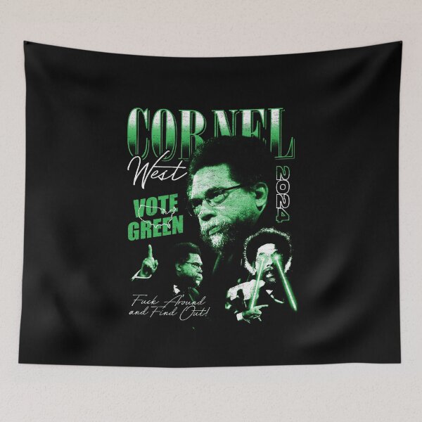 Item preview, Vintage Cornel West 2024 Green designed and sold by Justin House.