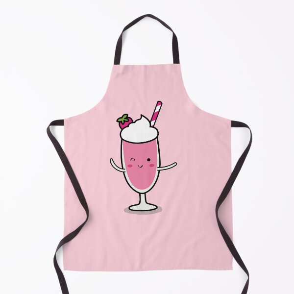 Item preview, Cute strawberry milkshake illustration designed and sold by CutestShopEver.