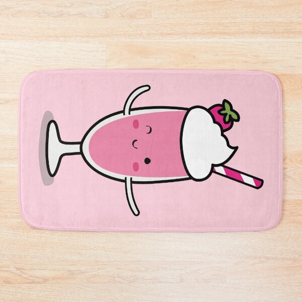 Item preview, Cute  strawberry milkshake illustration designed and sold by CutestShopEver.