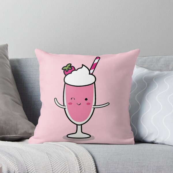 Item preview, Cute  strawberry milkshake illustration designed and sold by CutestShopEver.