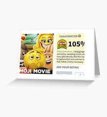 The Emoji Movie Review Jacksfilms Greeting Card