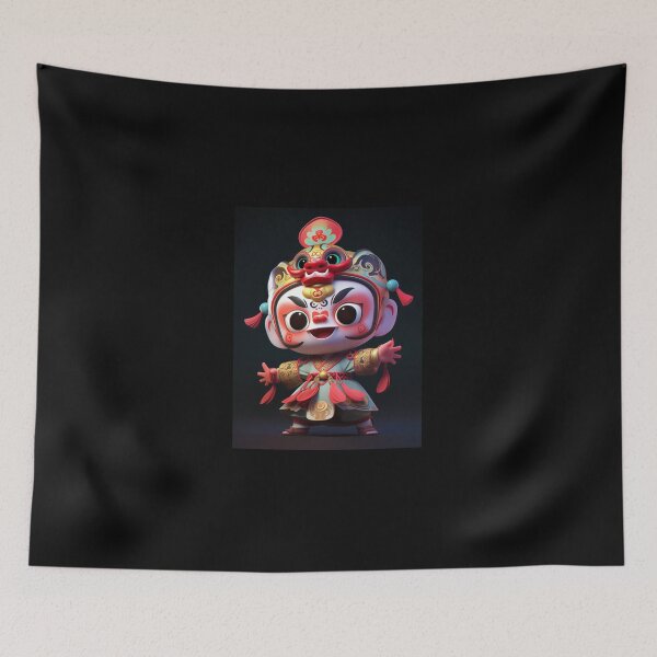 Item preview, Chinese 3 year old boy singing Peking Opera designed and sold by ErinRuthie.