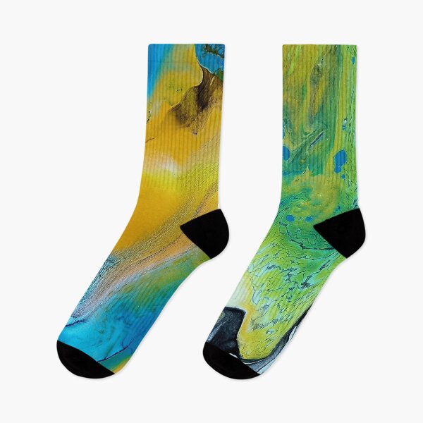 Item preview, Pour Painting Greens Blues designed and sold by Oonward2021.