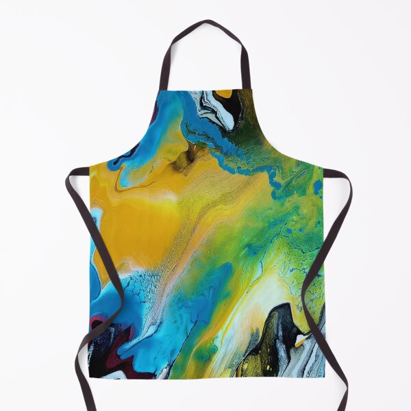 Item preview, Pour Painting Greens Blues designed and sold by Dream Bloom Gallery.