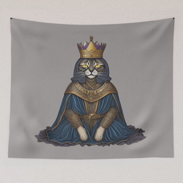 Item preview, Renaissance king cat designed and sold by CustomArtistry.