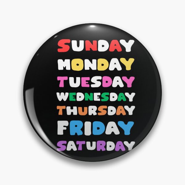 Item preview, color days of the week. designed and sold by CCT-Design.
