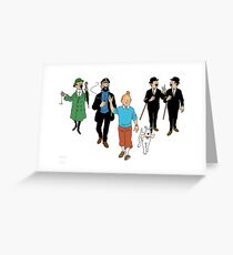 Tintin + Friends Greeting Card