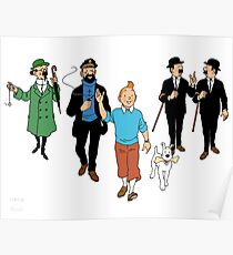 Tintin + Friends Poster