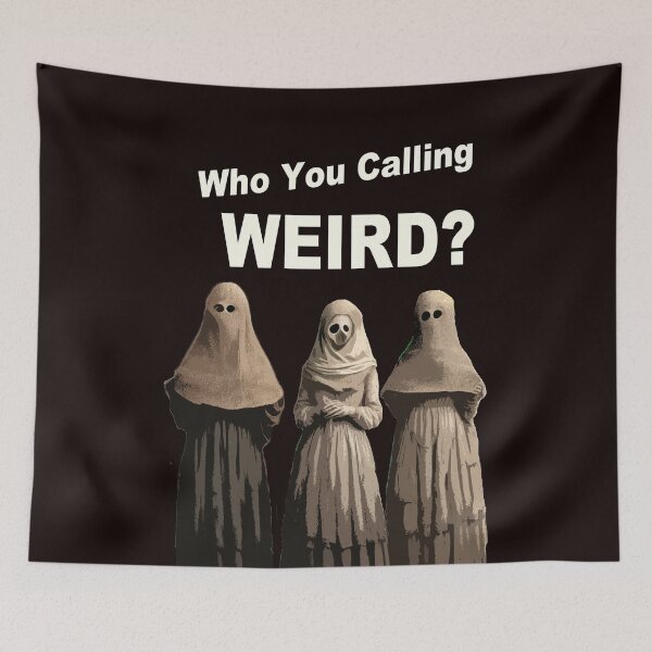 Item preview, Weird Stuff for Everyone Creepy Occult Folks in Masks of Burlap designed and sold by Kloppkids.