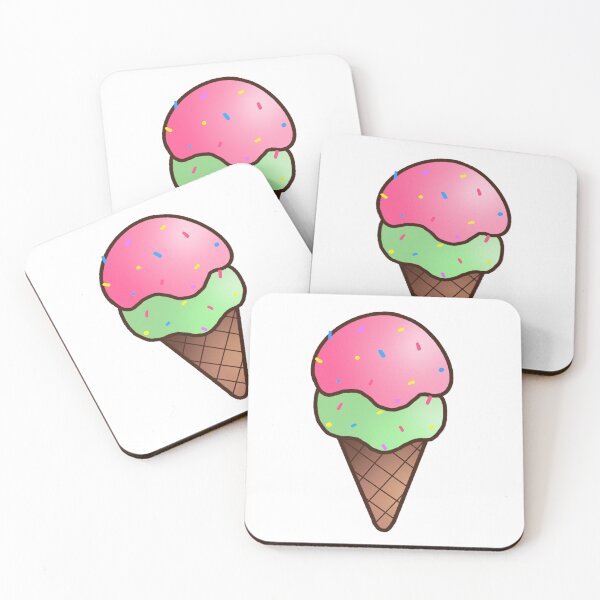 Item preview, Mint and strawberry ice cream cone	 designed and sold by nuchz.