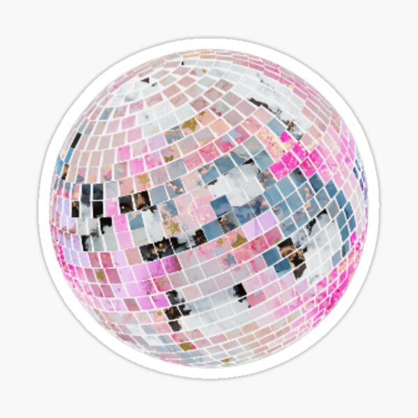 Pink Disco Balls Illustration - Beach Towel