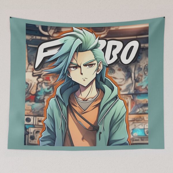 Item preview, Anime Green Hair Skater Boy designed and sold by Fredro.