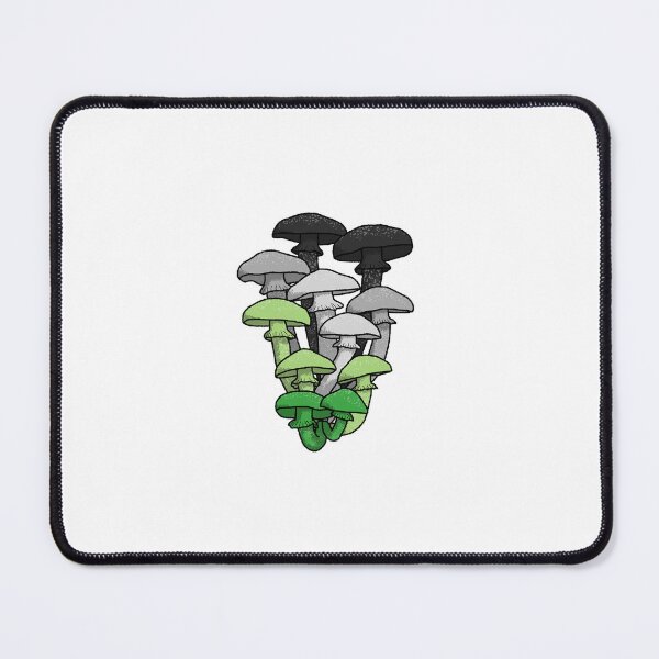 Item preview, Aro Pride Color Mushrooms V2! designed and sold by bubblegoth.