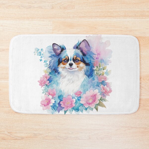 Item preview, Cute Papillon Dog Illustration generative ai designed and sold by juoctaviniarts.