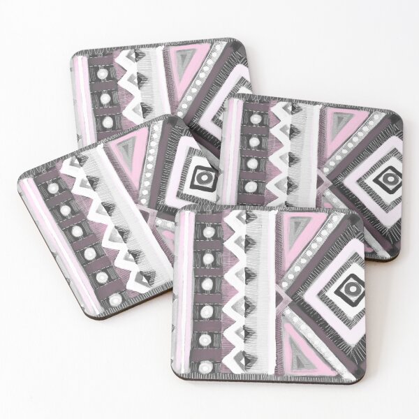 Item preview, Bedouin: gray and pink designed and sold by OlgaMundi.