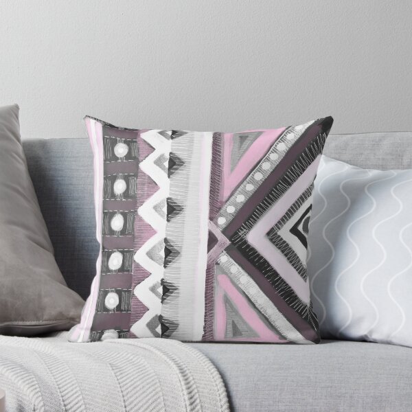 Item preview, Bedouin: gray and pink designed and sold by OlgaMundi.