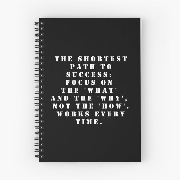 Item preview, The shortest path to success - focus on the 'what' and the 'why', not the 'how'. Works every time. designed and sold by FlutterByH.
