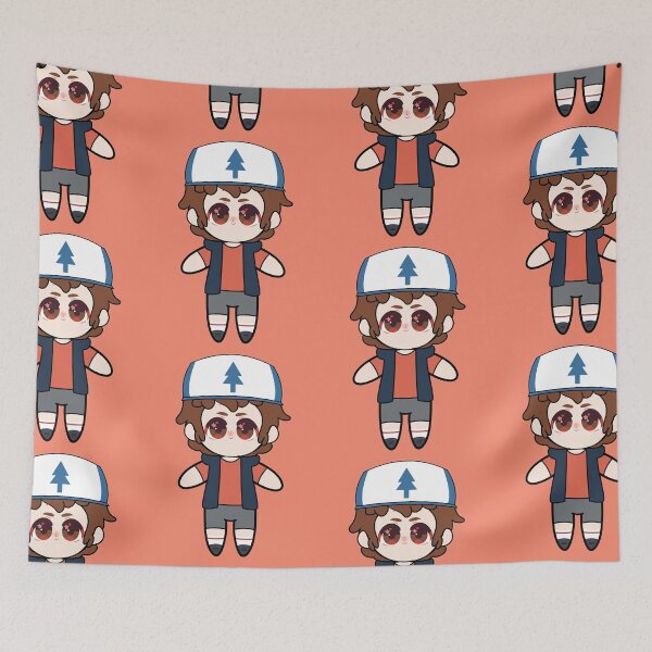 Item preview, Dipper Pines Gravity Falls Plushie Style designed and sold by SabSackStore.