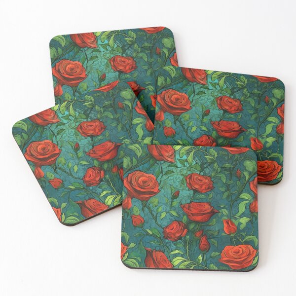 Item preview, Van Gogh Roses Pattern 13 designed and sold by DigitalPatternx.