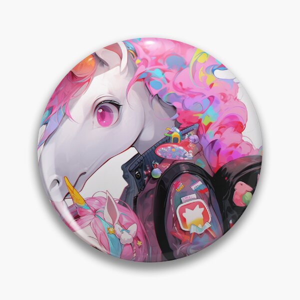Item preview, Surreal Unicorn and Anime Girl designed and sold by bubblegoth.