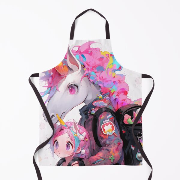 Item preview, Surreal Unicorn and Anime Girl designed and sold by bubblegoth.