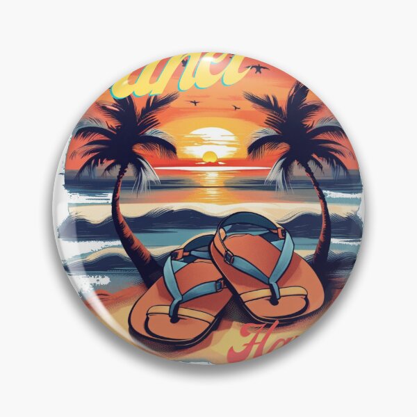 Item preview, Kihei Hawaii Flipflops at Sunset designed and sold by Uncle-Hawaii.