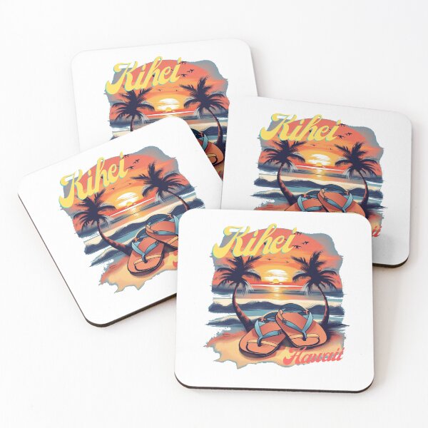 Item preview, Kihei Hawaii Flipflops at Sunset designed and sold by Uncle-Hawaii.