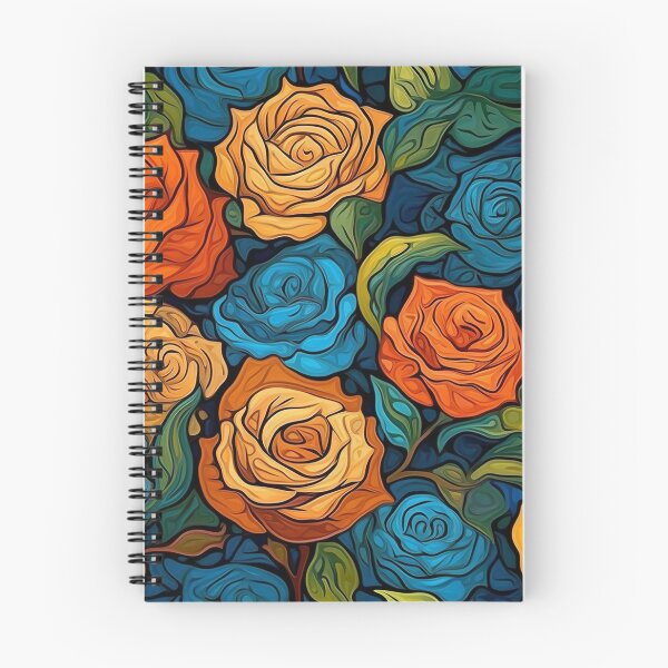 Artikelvorschau, Van-Gogh-Rosen-Muster 16 entworfen und verkauft von DigitalPatternx.