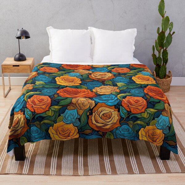 Item preview, Van Gogh Roses Pattern 16 designed and sold by DigitalPatternx.