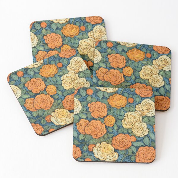 Item preview, Van Gogh Roses Pattern 18 designed and sold by DigitalPatternx.