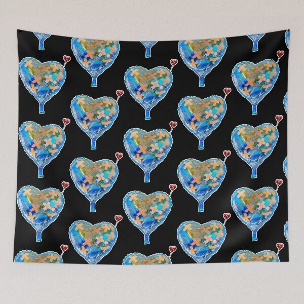 Item preview, I Love You, Get Well Soon, You Mean The World To Me, Heart, Earth, Street Art designed and sold by ShirlySturm.