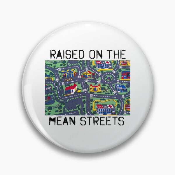 Item preview, Raised on the mean streets. Retro roads playmat designed and sold by ShirlySturm.