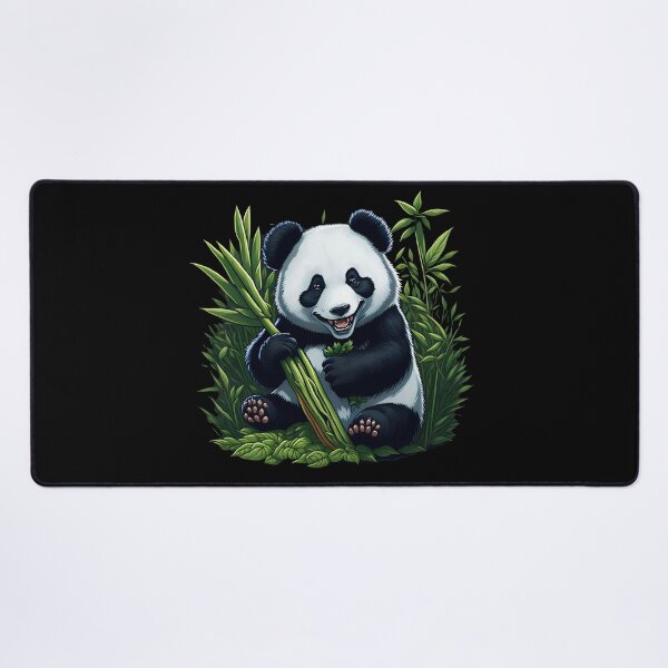 Item preview, Panda Snack Time - Hungry and Happy Animal Design designed and sold by DesignArtEmpire.