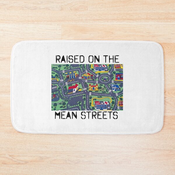 Item preview, Raised on the mean streets. Retro roads playmat designed and sold by ShirlySturm.