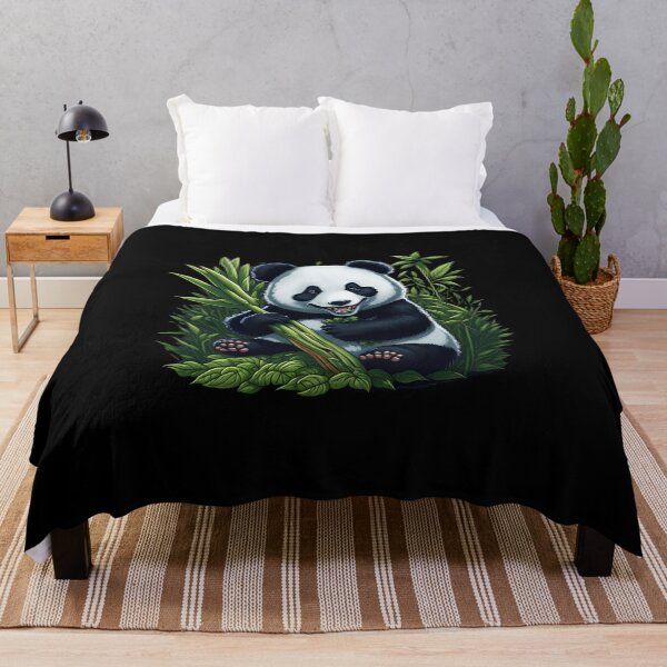 Item preview, Panda Snack Time - Hungry and Happy Animal Design designed and sold by DesignArtEmpire.