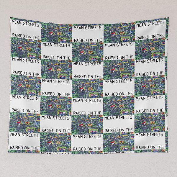 Item preview, Raised on the mean streets. Retro roads playmat designed and sold by ShirlySturm.