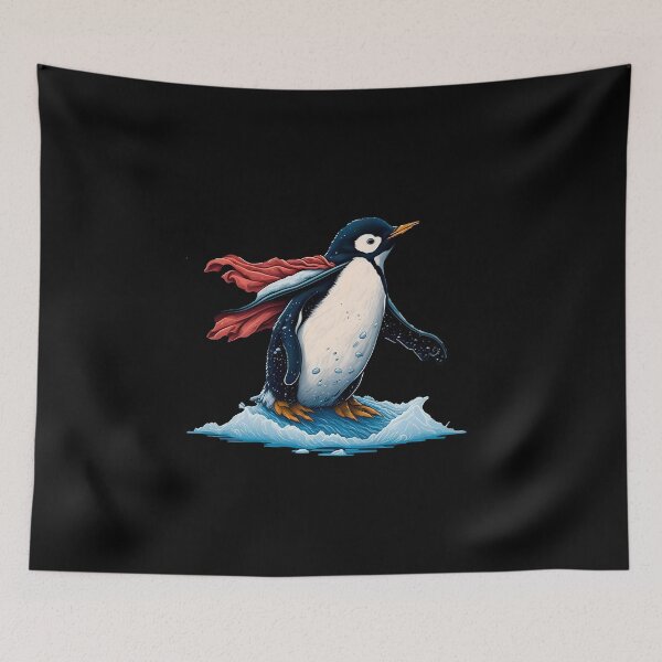 Aperçu de l'œuvre Penguin Winter Fun - Chilly and Cheery Animal Design créée et vendue par DesignArtEmpire.