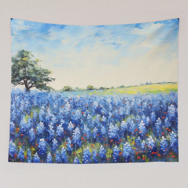 Item preview, Bluebonnet Field, Texas designed and sold by AM FineArtPrints.