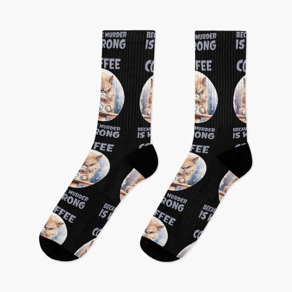 Item preview, Coffee Because Murder Is Wrong   designed and sold by ArtFromBeyond.