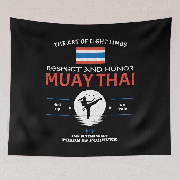 Item preview, muay thai girl designed and sold by NicGrayGraphic.