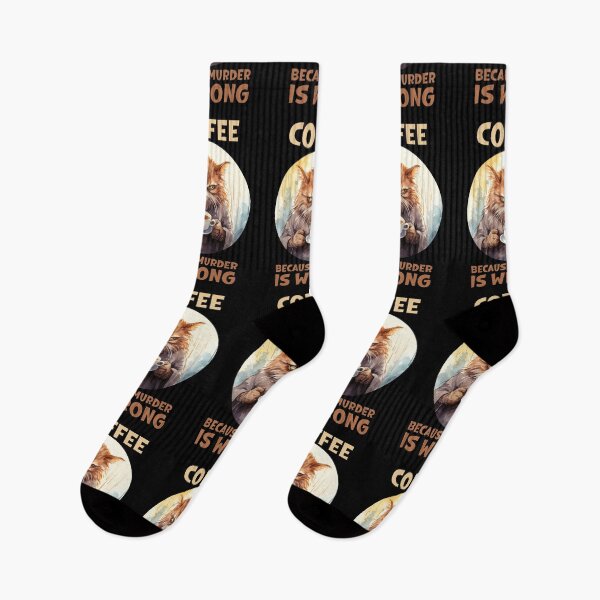 Item preview, Coffee Because Murder Is Wrong  designed and sold by ArtFromBeyond.
