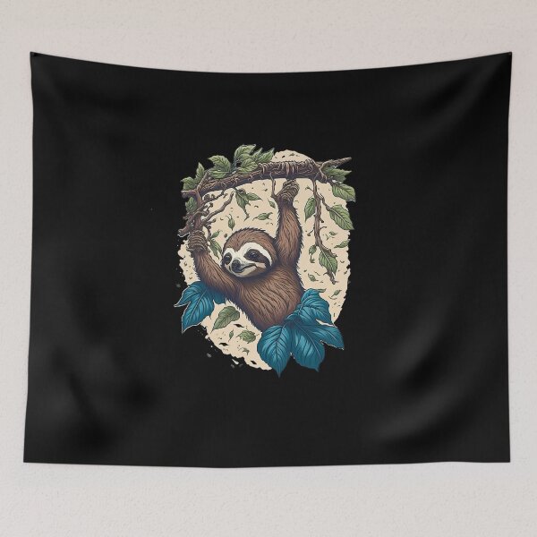 Item preview, Sloth Hello - Slow and Friendly Animal Design designed and sold by DesignArtEmpire.