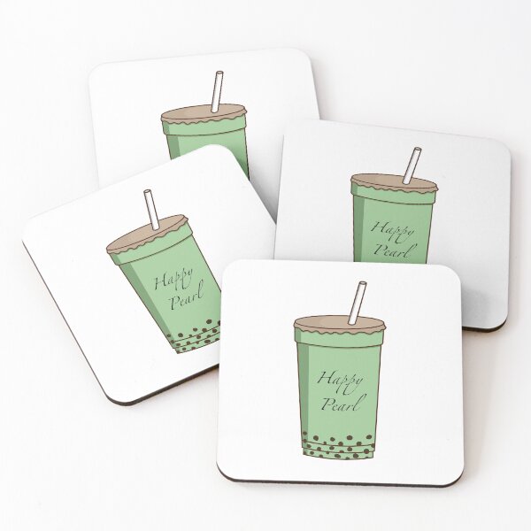 Item preview, Matcha Bubble Tea With Logo designed and sold by peachesandfizz.